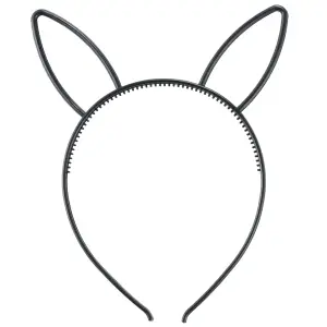 ウサギ耳付きカチューシャ ブラック